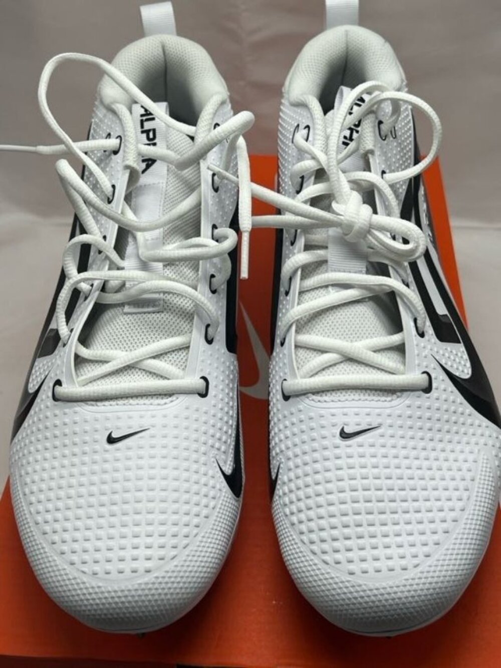 Nike Mens Alpha Menace 4 VARSITY WD P Football Cleat-WIDE-HM8435 100 - White NEW